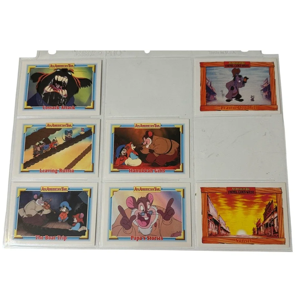 Fievel Goes WestAn American Tail 1991 Impel Trading Cards Lot 50+‎ Vintage Movie